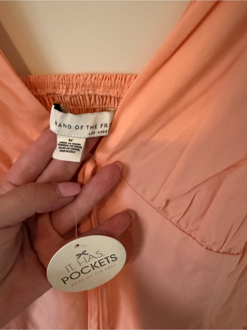 353. Band of the Free V-Neck Sleeveless Midi Dress - Picture 4 of 5